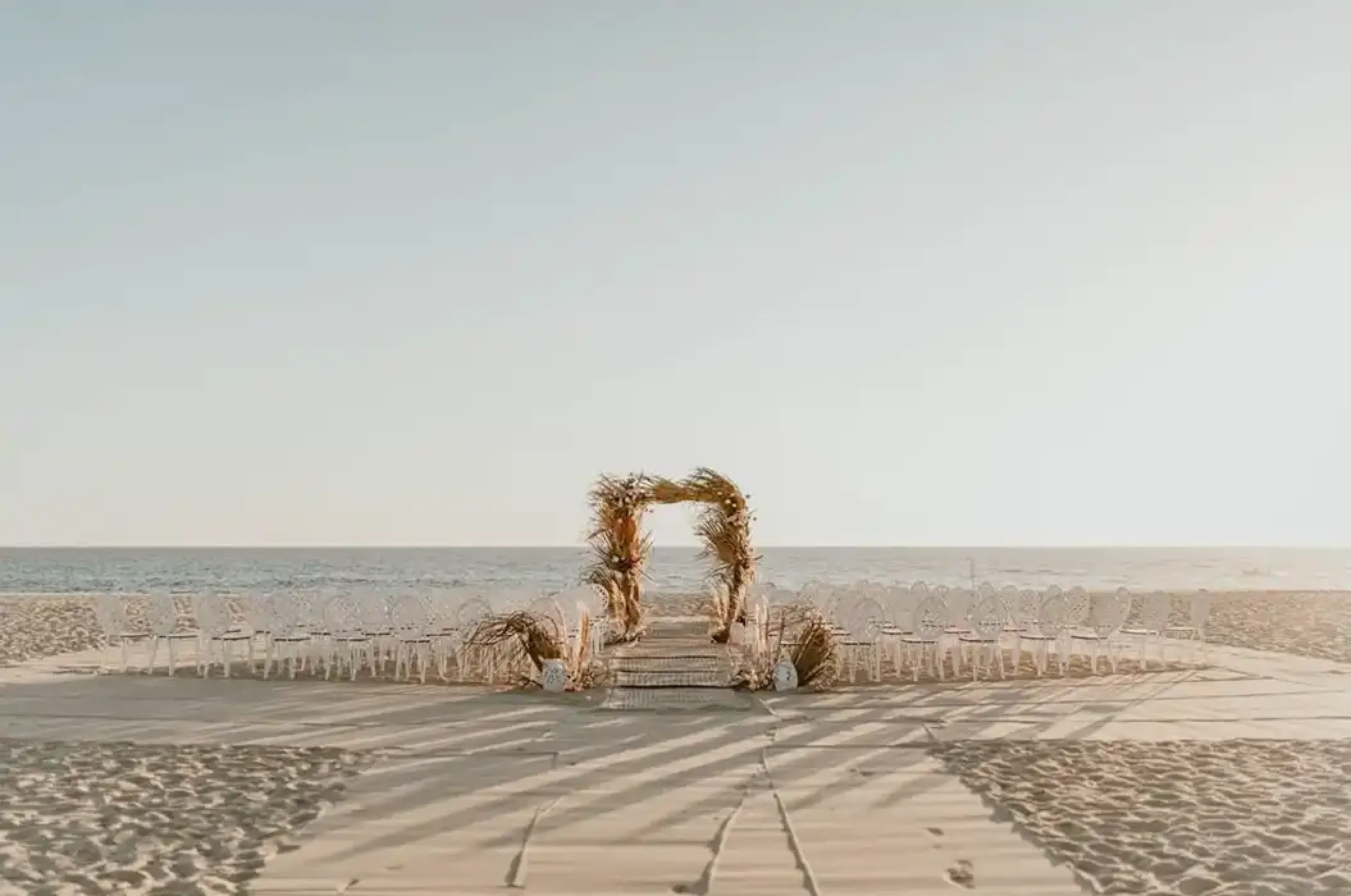Ceremony decor on the beach at Nobu Hotel Los Cabos