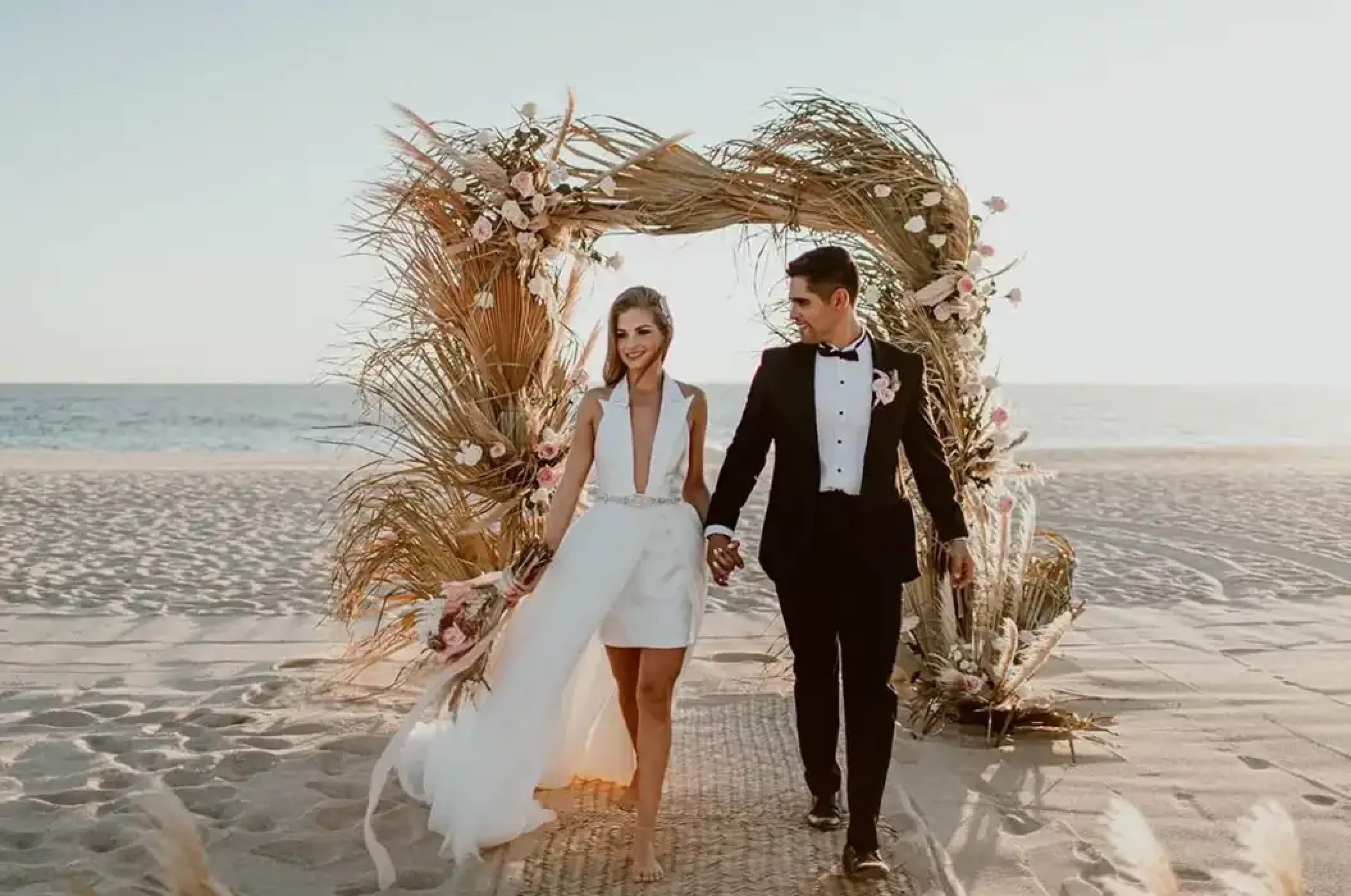 Ceremony on the beach at Nobu Hotel Los Cabos