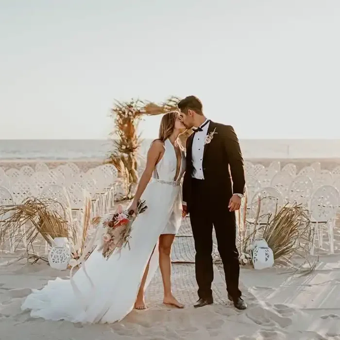 Ceremony on the beach at Nobu Hotel Los Cabos