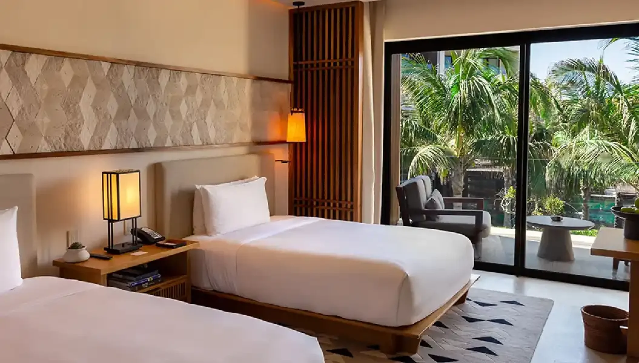 Deluxe garden view suite at Nobu Hotel Los Cabos