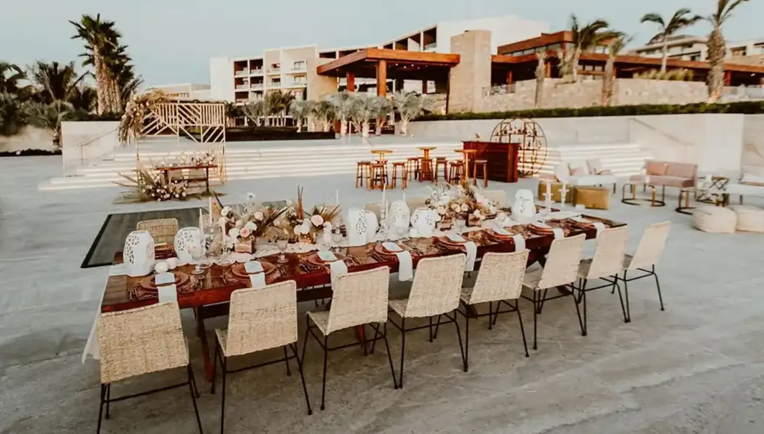 Dinner reception at Nobu Hotel Los Cabos