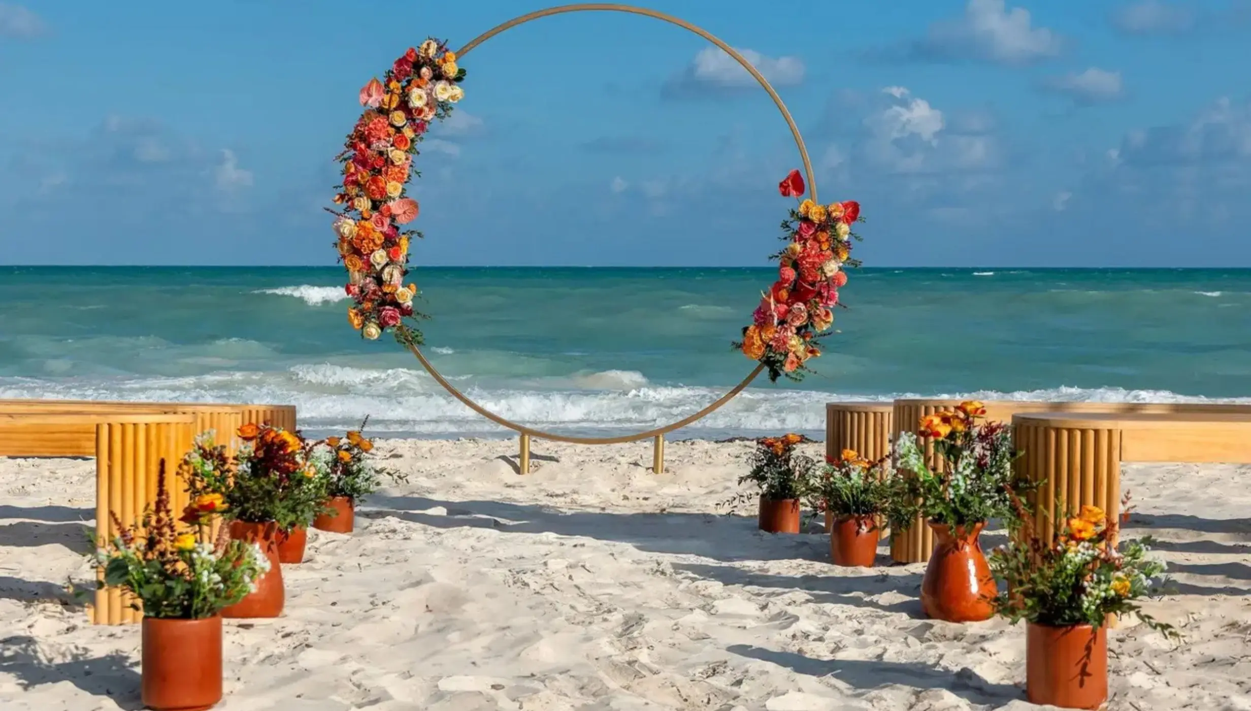 beach venue at ocean allure costa mujeres