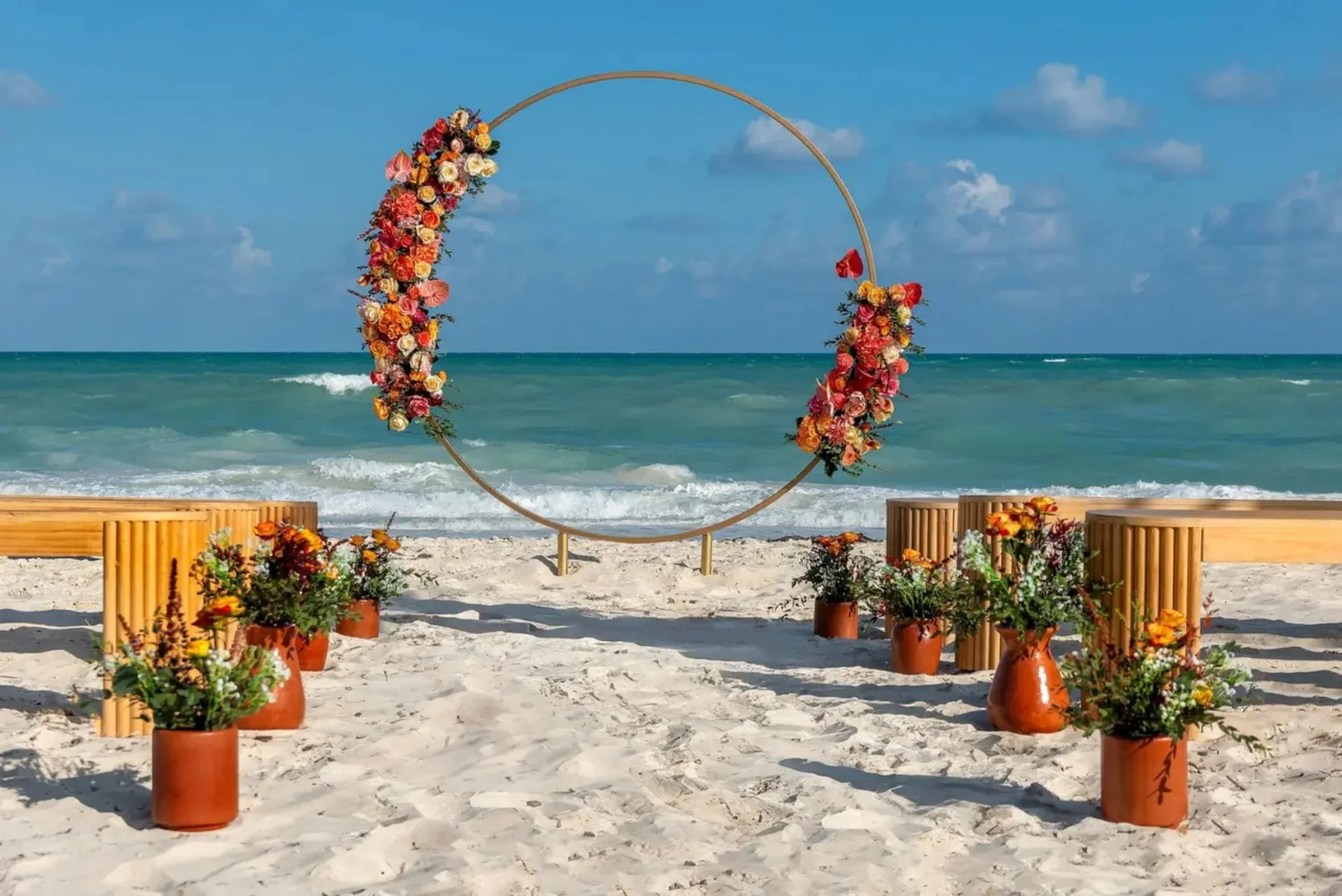 beach venue at ocean allure costa mujeres