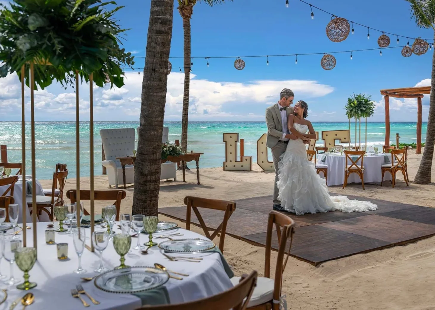beach venue at Ocean Allure Costa Mujeres