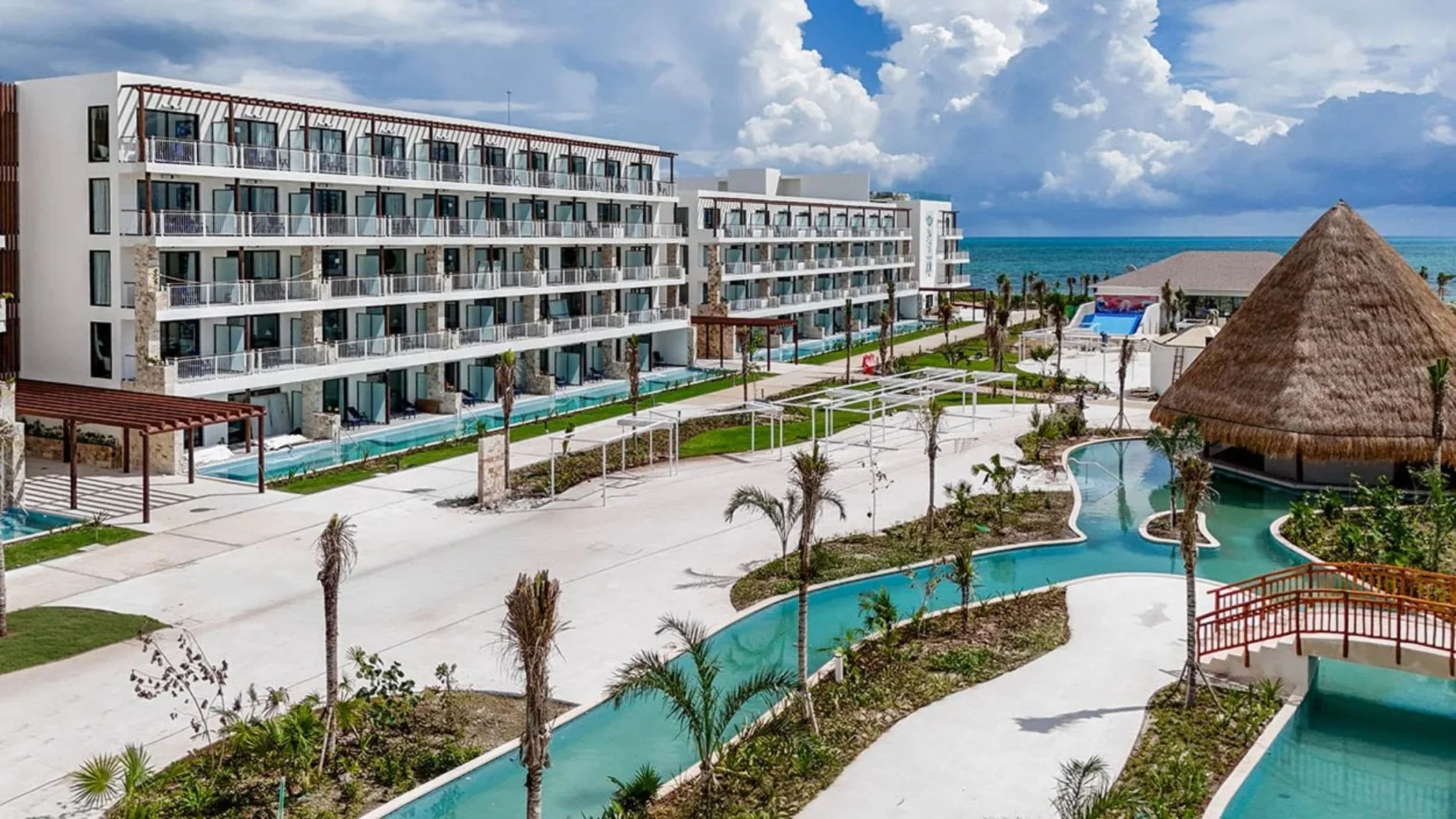 ocean allure costa mujeres pools, buildings and common areas