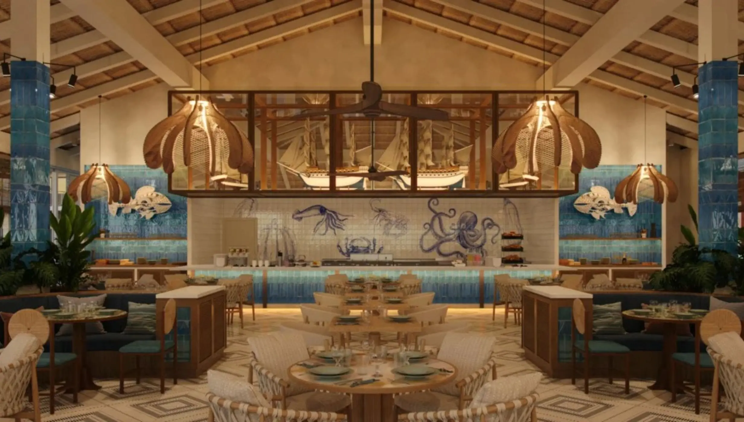 pez dama restaurant venue at Ocean Allure Costa Mujeres