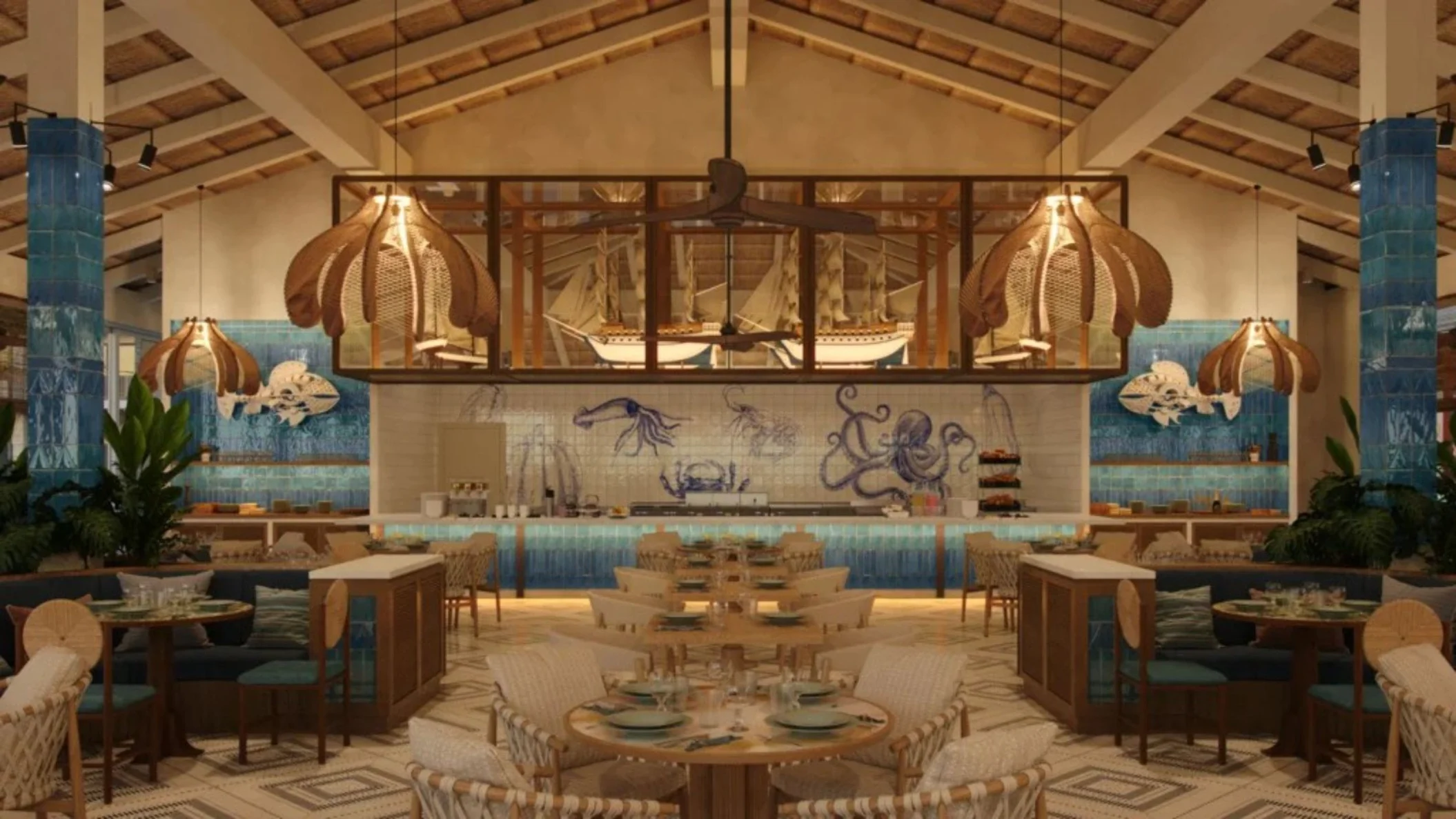 pez dama restaurant venue at Ocean Allure Costa Mujeres