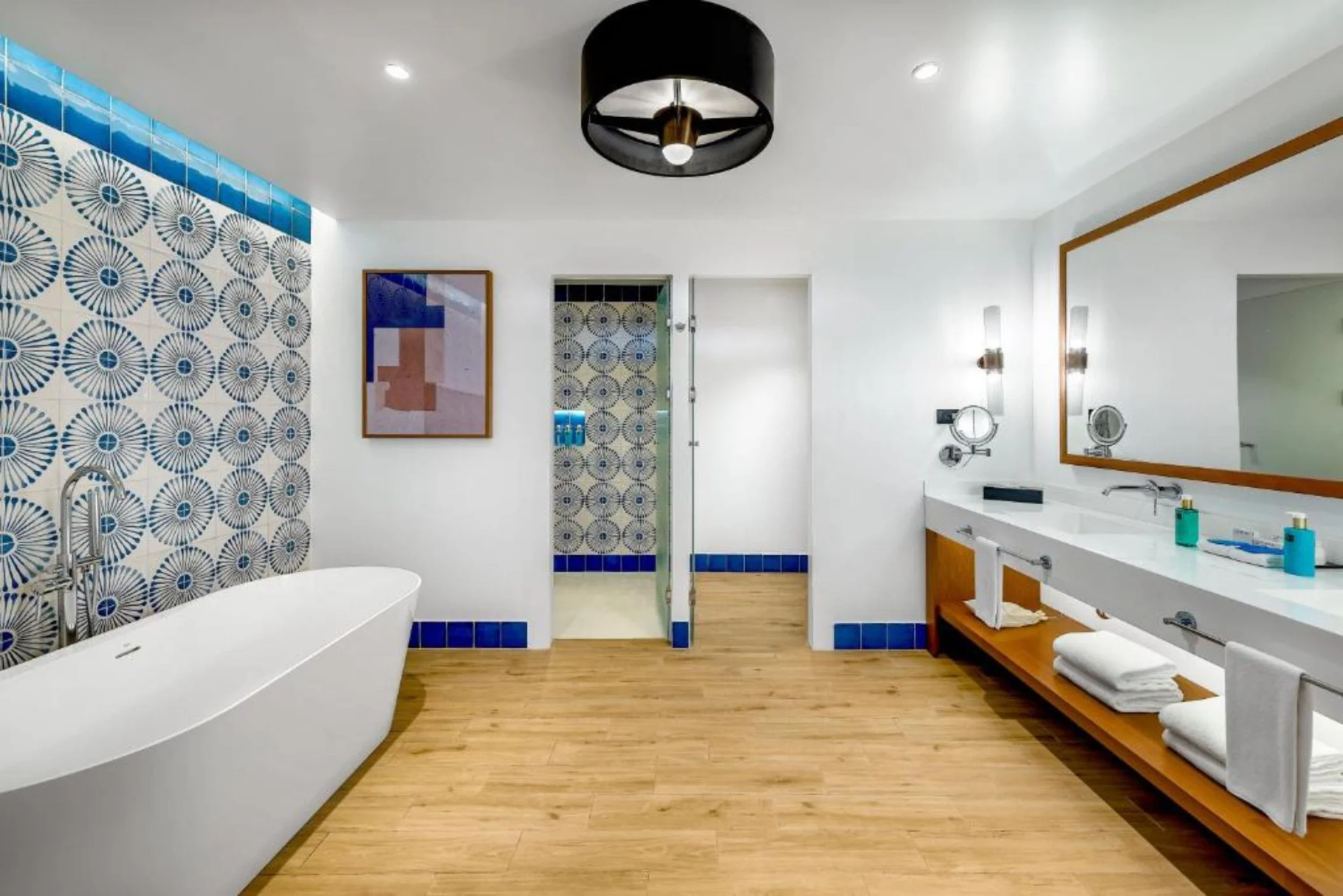 washroom of suite at ocean allure costa mujeres
