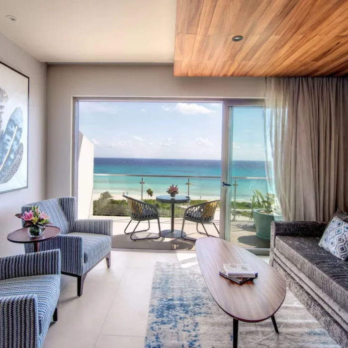 Living area of king suite at Palmaia - The House of AiA