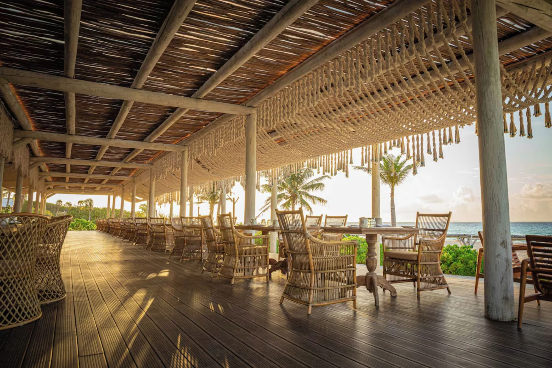 oceanfront restaurant at Palmaia - The House of AiA