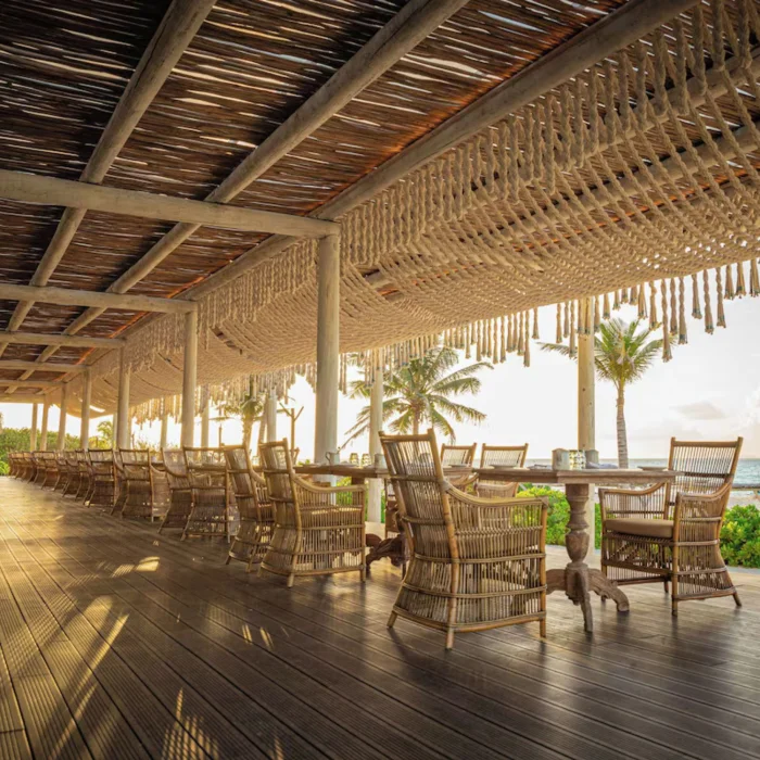 oceanfront restaurant at Palmaia - The House of AiA