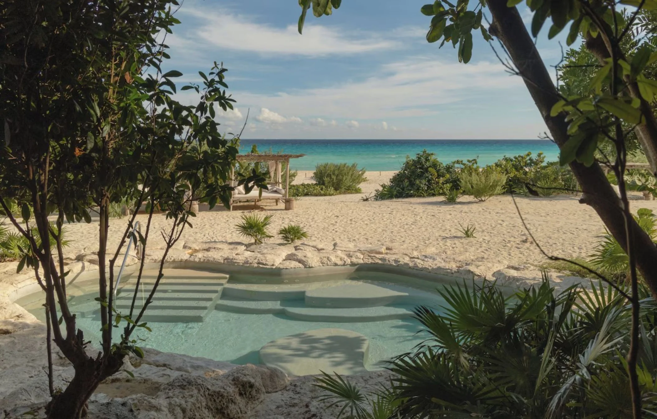 outdoor pool on the beach at Palmaia - The House of AiA