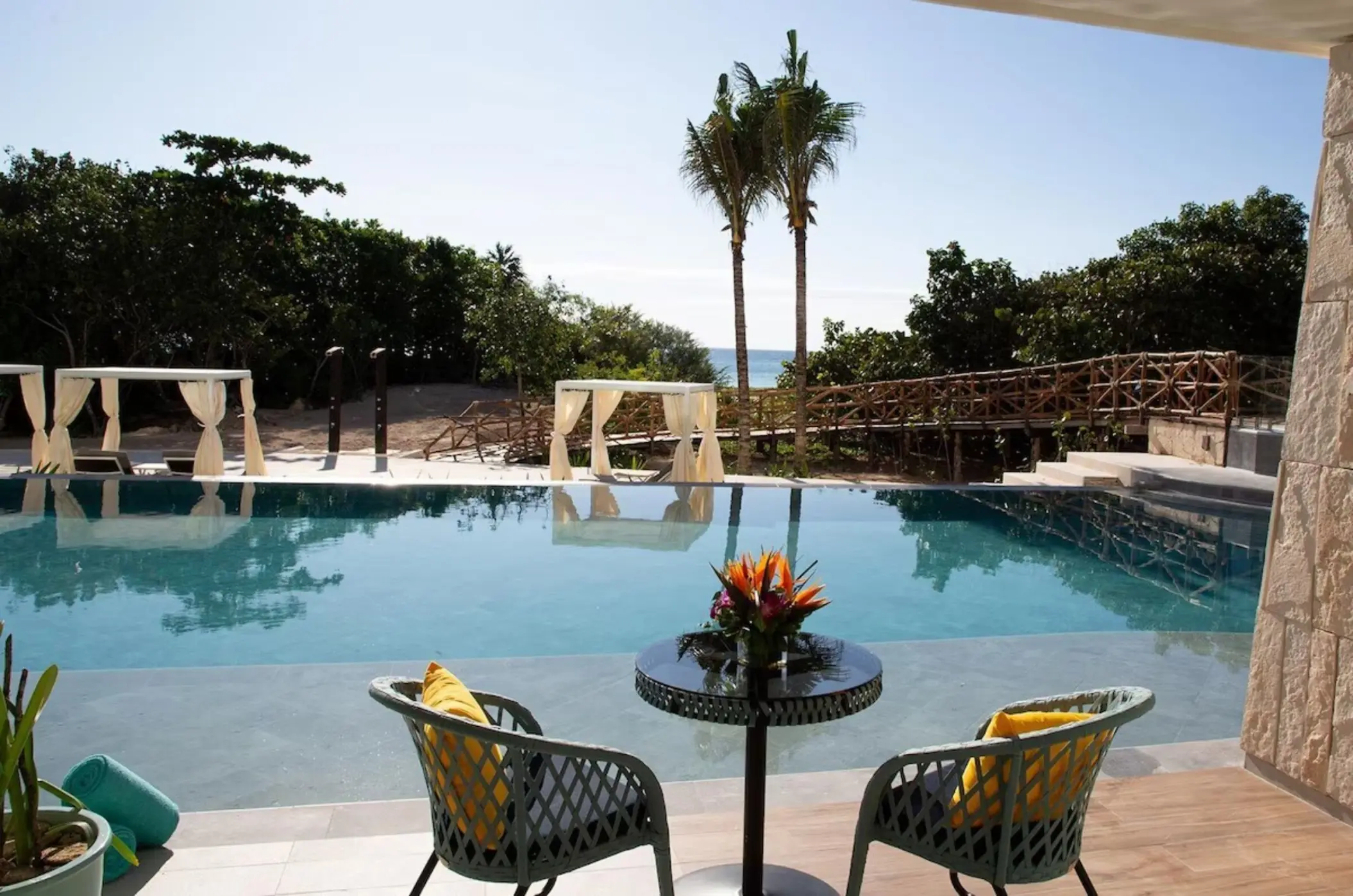 Private swim-out pool and terrace at Palmaia - The House of AiA, Playa Del Carmen