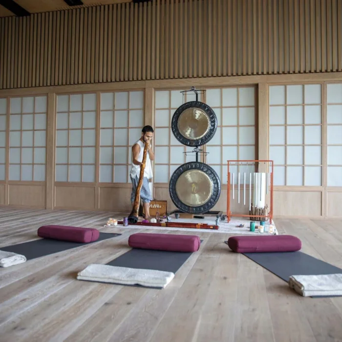 Sound healing session at Palmaia - The House of AiA