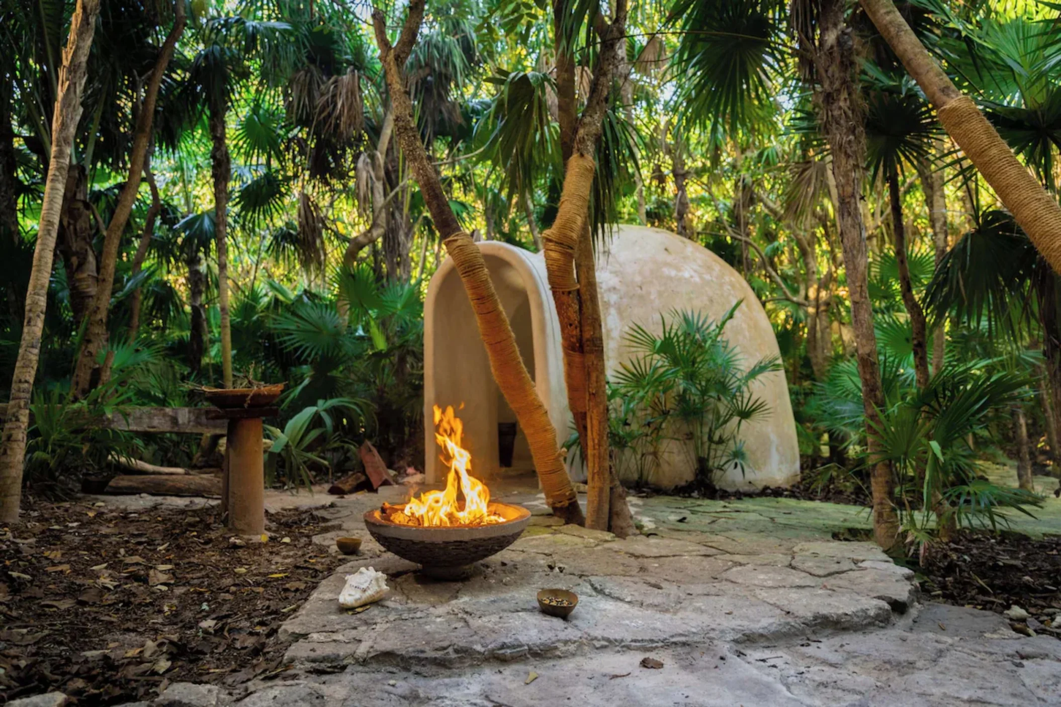 Temazcal space at Palmaia - The House of AiA