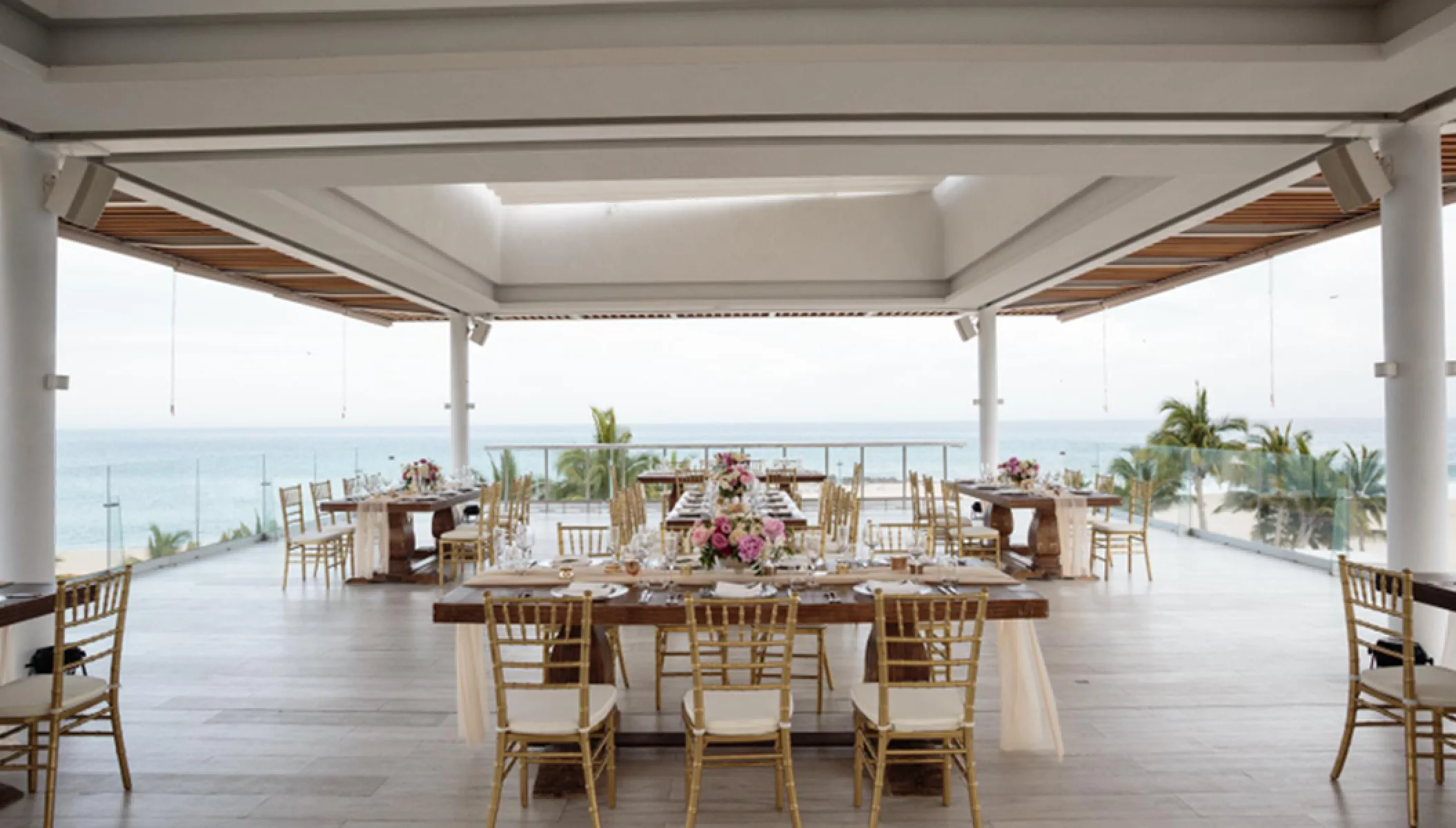 Dinner reception in Gabi Sky Bar at Paradisus Los Cabos