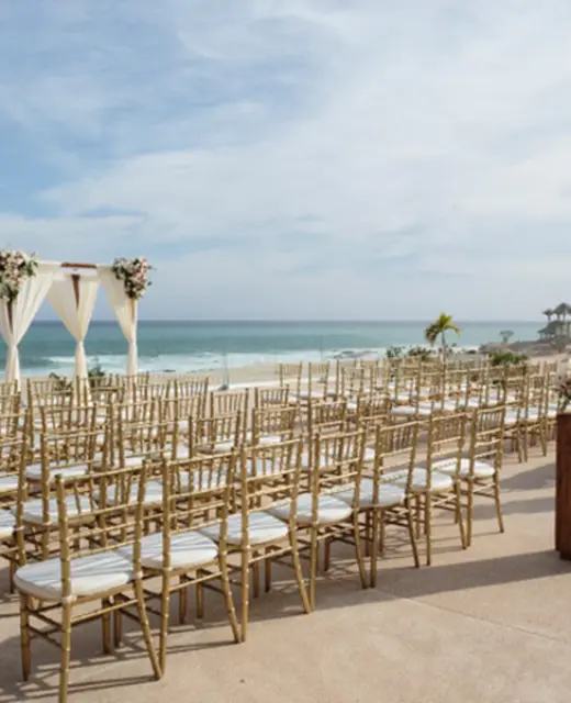 Ceremony in the ocean terrace at Paradisus Los Cabos