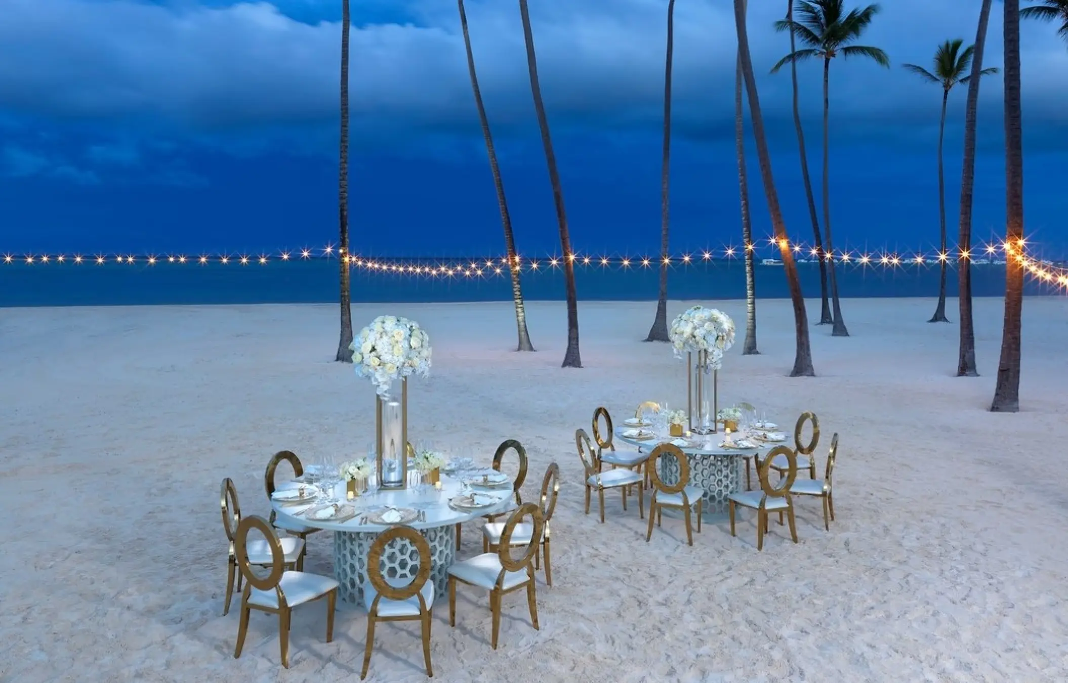 Kanna Beach wedding reception at Paradisus Palma Real, Punta Cana