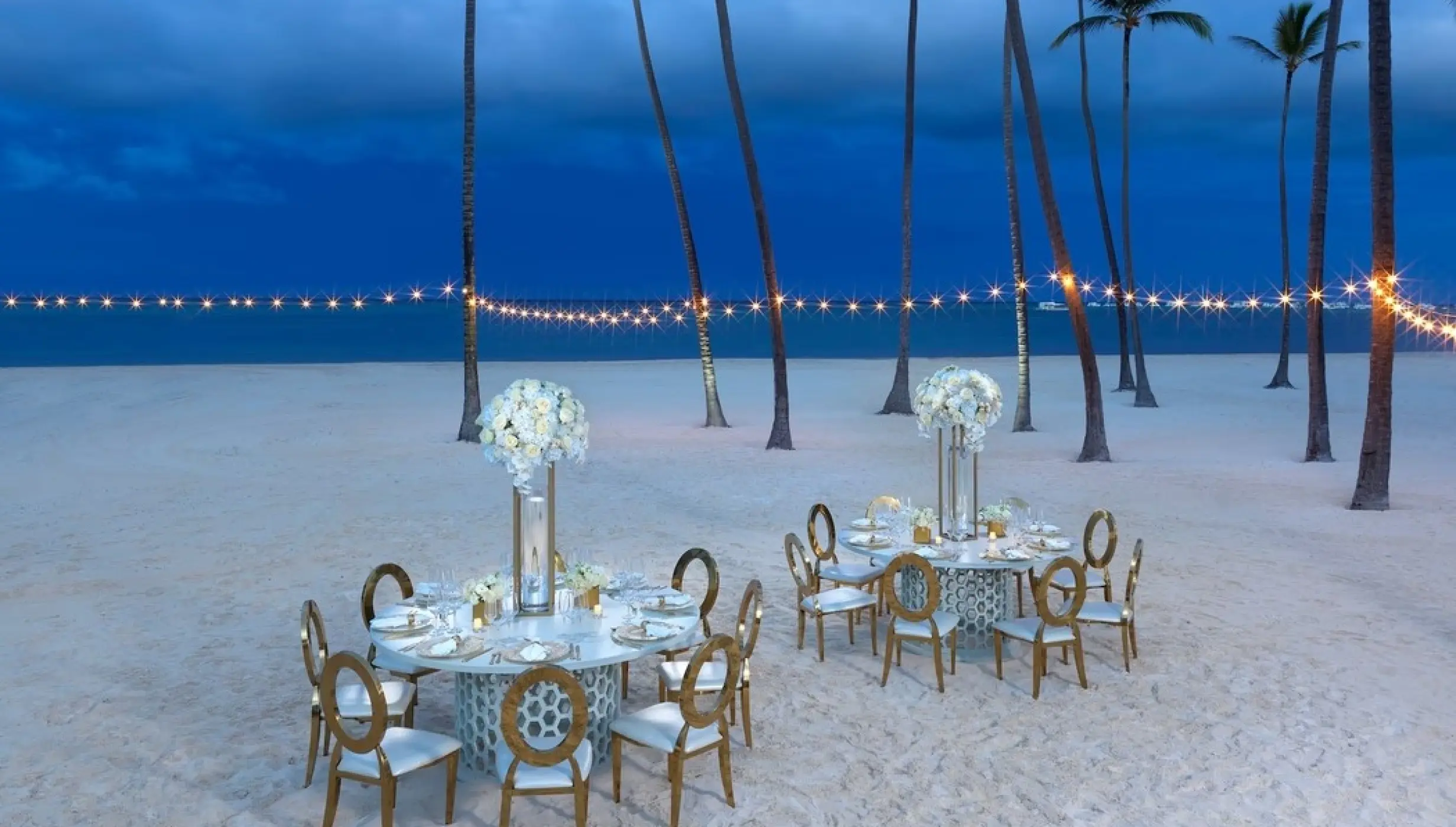 Kanna Beach wedding reception at Paradisus Palma Real, Punta Cana