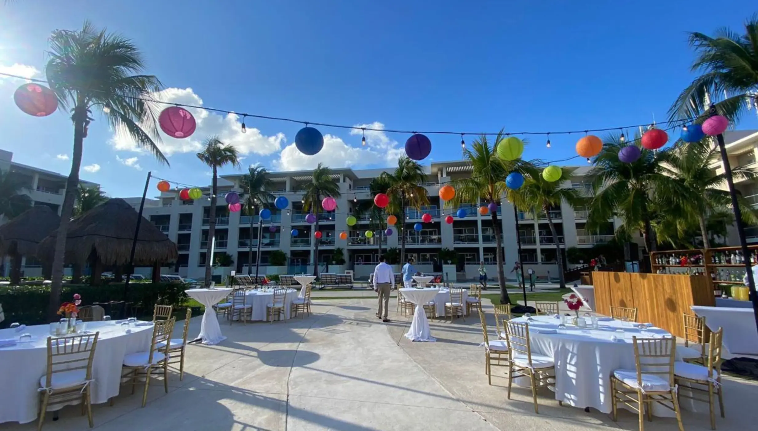North Pool venue at Paradisus Playa Del Carmen and La Perla
