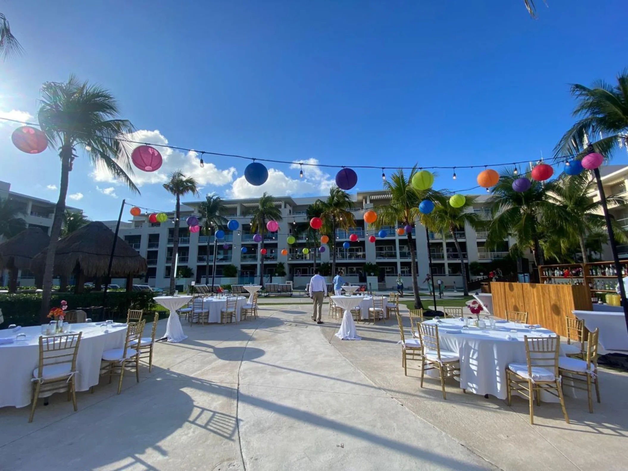 North Pool venue at Paradisus Playa Del Carmen and La Perla