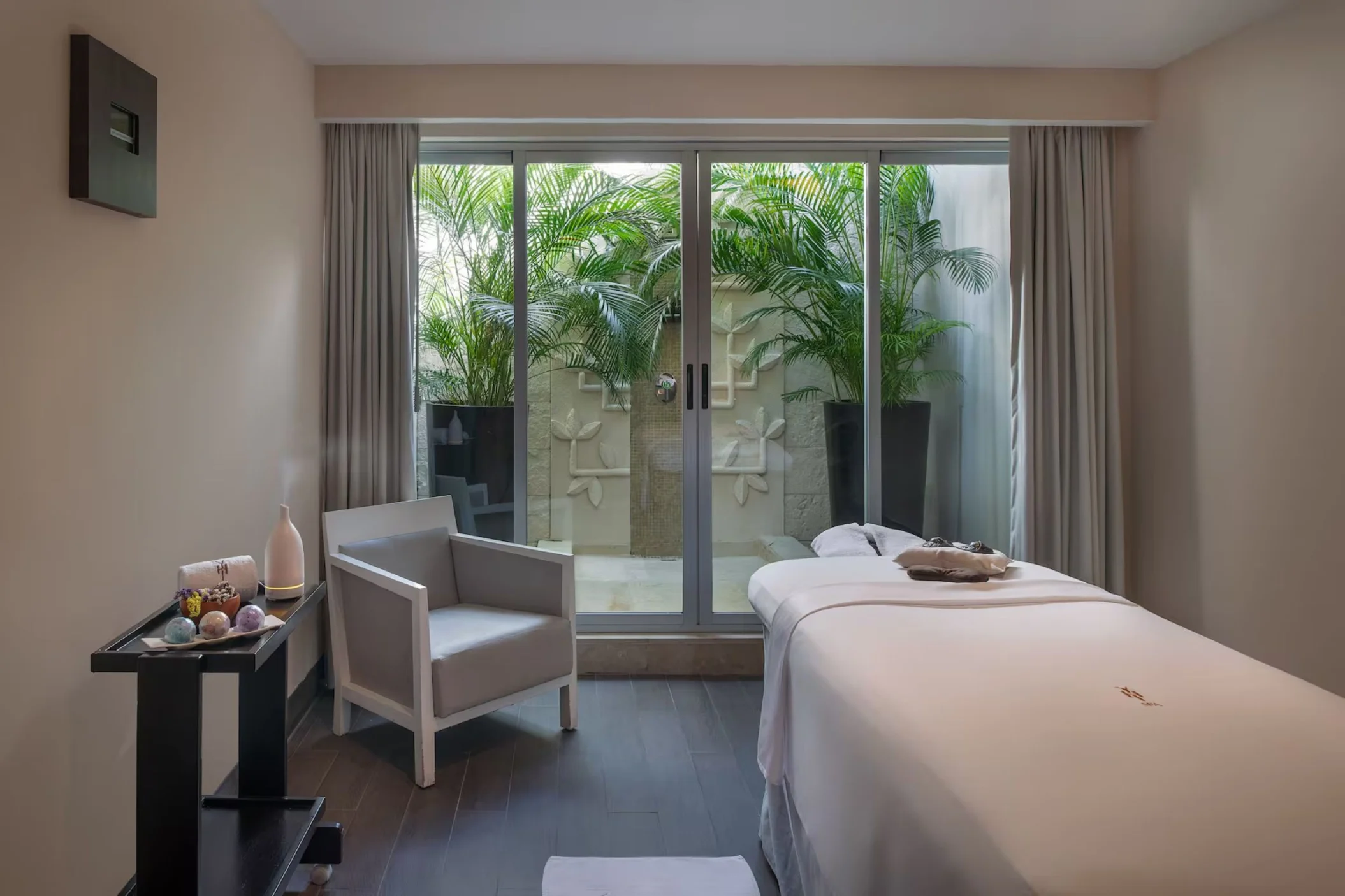 treatment room at the spa at Paradisus Playa Del Carmen