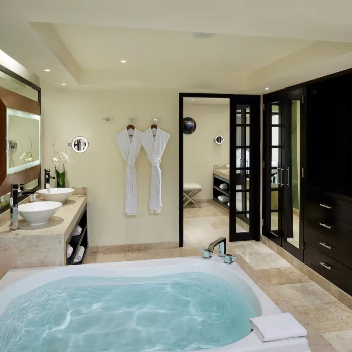 washroom of two bedroom master suite at Paradisus Playa Del Carmen