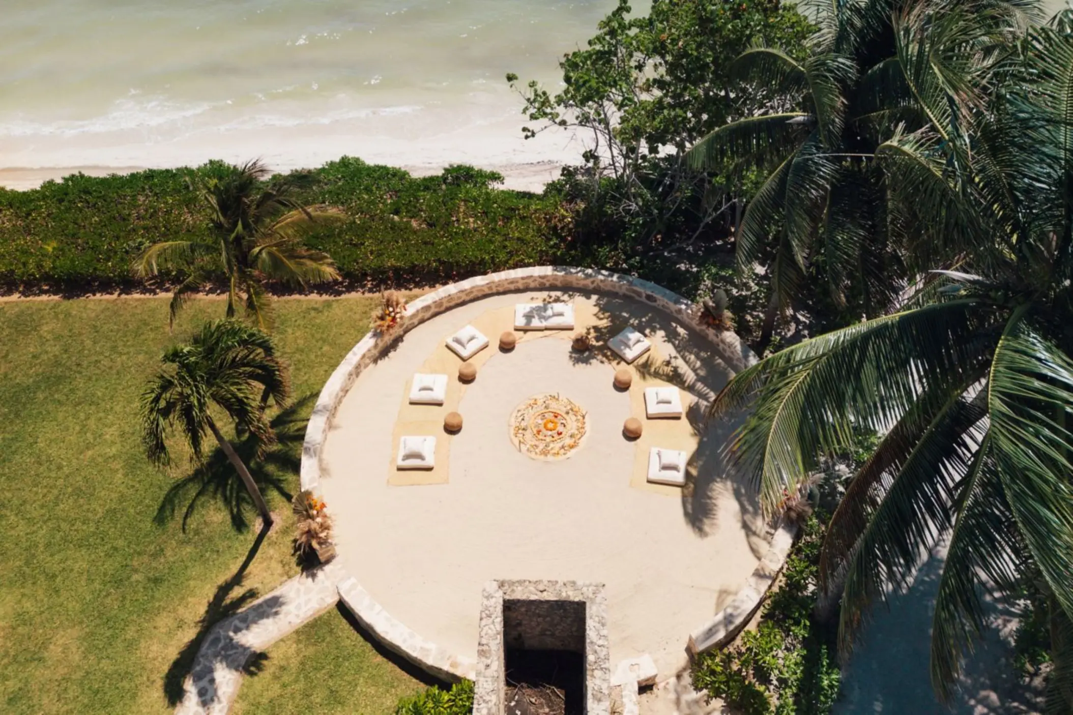 Aerial view of the Temazcal terrace at Royalton Paraiso de la Bonita, Riviera Maya