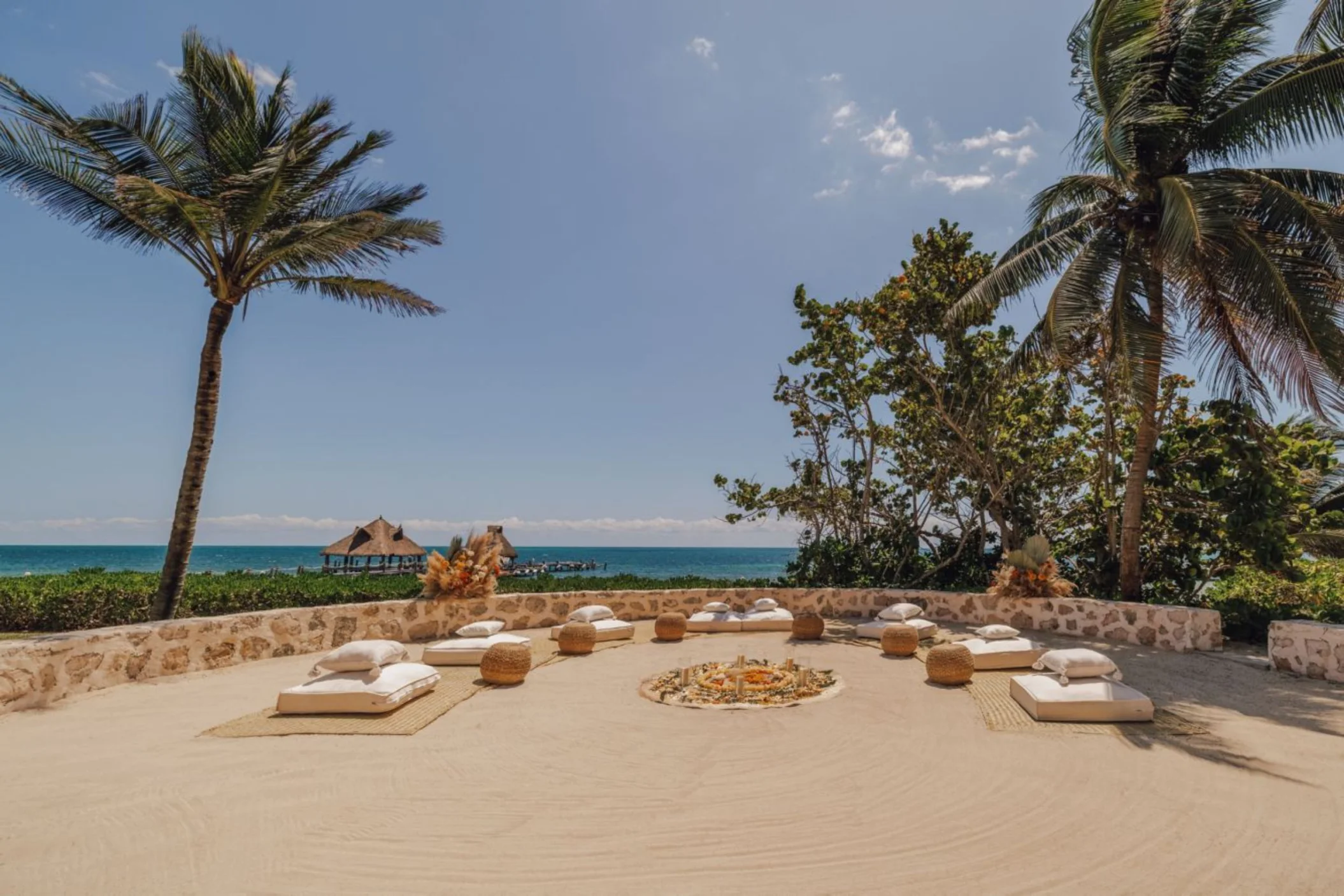 temazcal terrace venue at Paraiso de la Bonita Riviera Maya