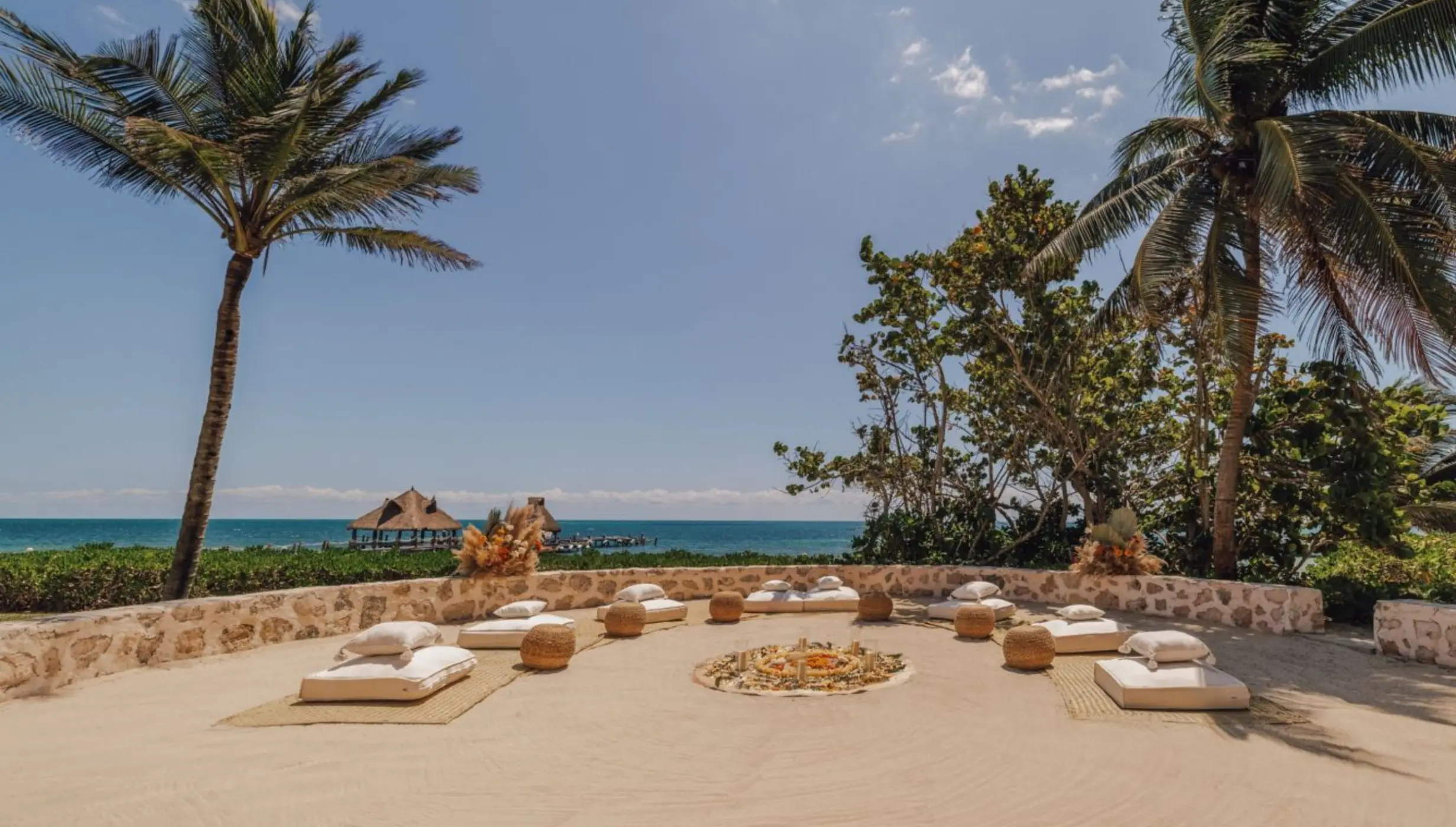 temazcal terrace venue at Paraiso de la Bonita Riviera Maya