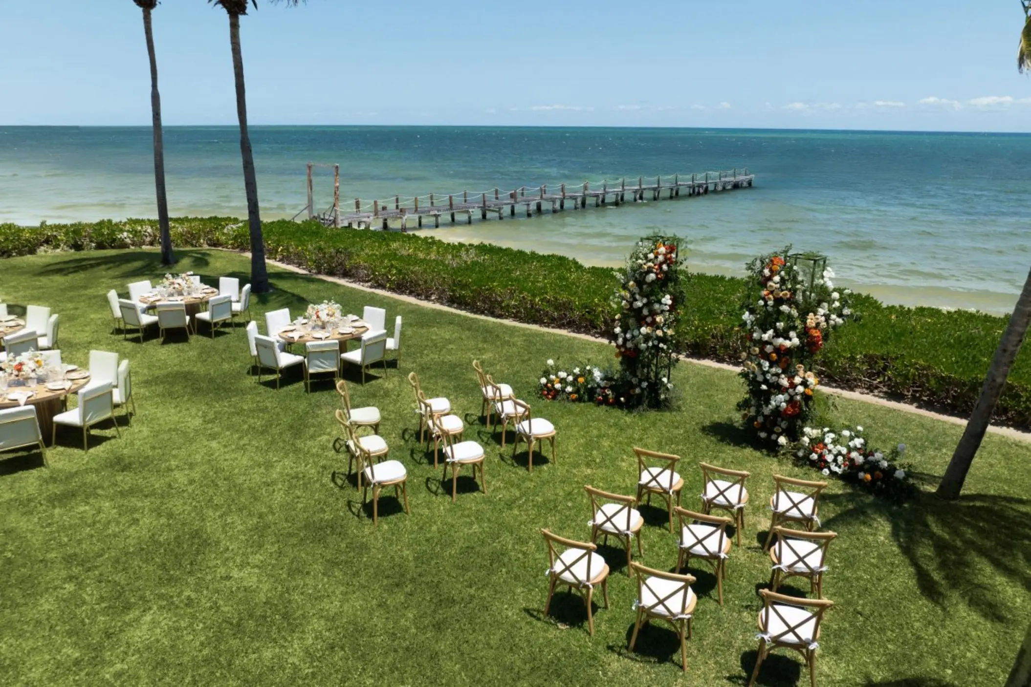 Garden wedding ceremony and reception at Royalton Reserve Paraiso de la Bonita, Riviera Maya