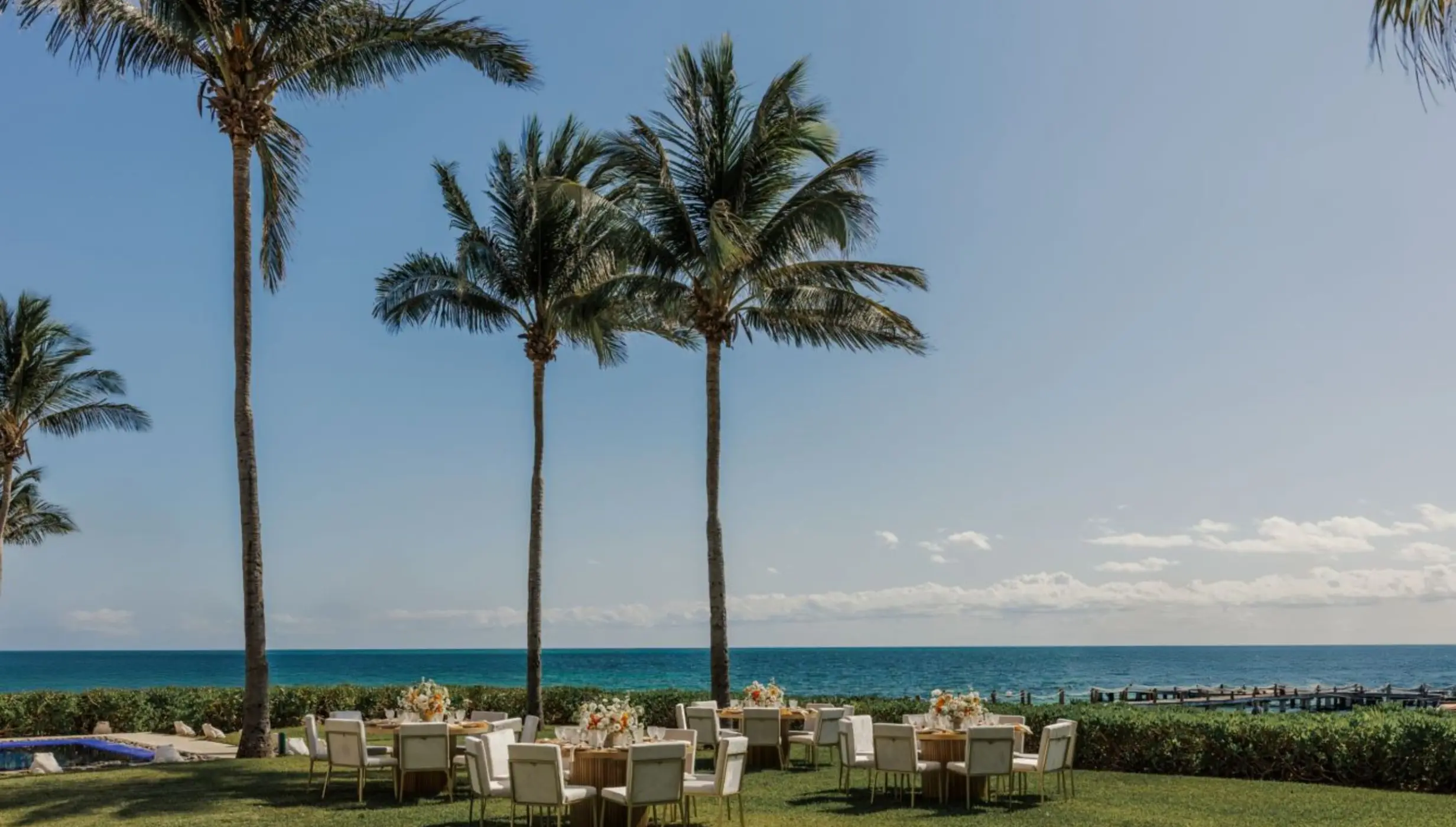 aerial view of thalasso garden venue at Paraiso de la Bonita Riviera Maya