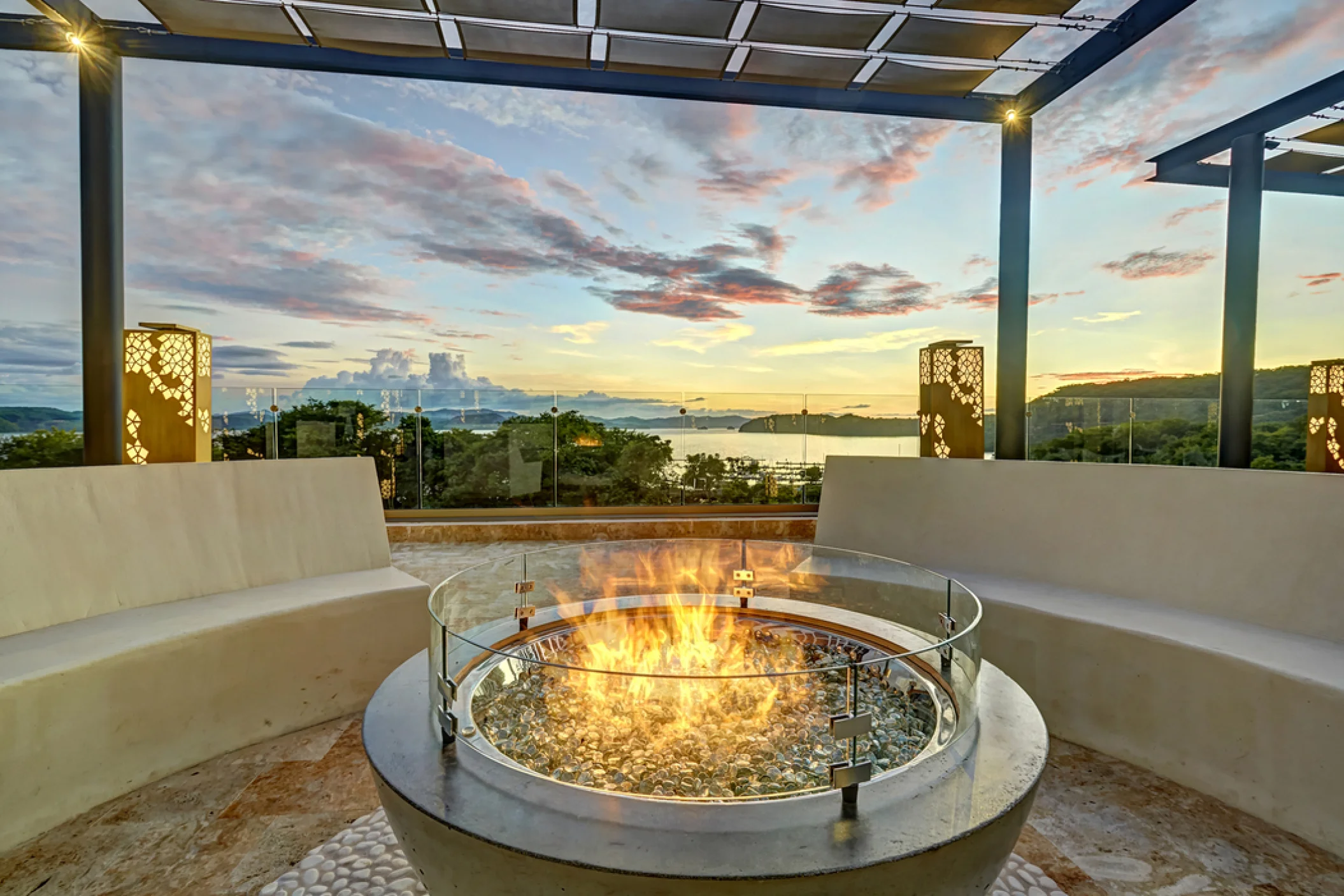 fire pit at Planet Hollywood Costa Rica
