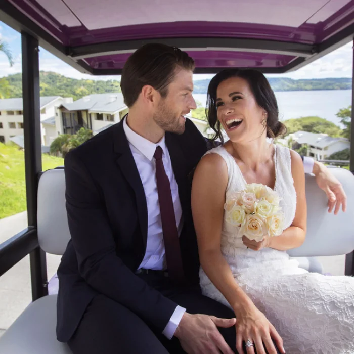 groom and bride at Planet Hollywood Costa Rica