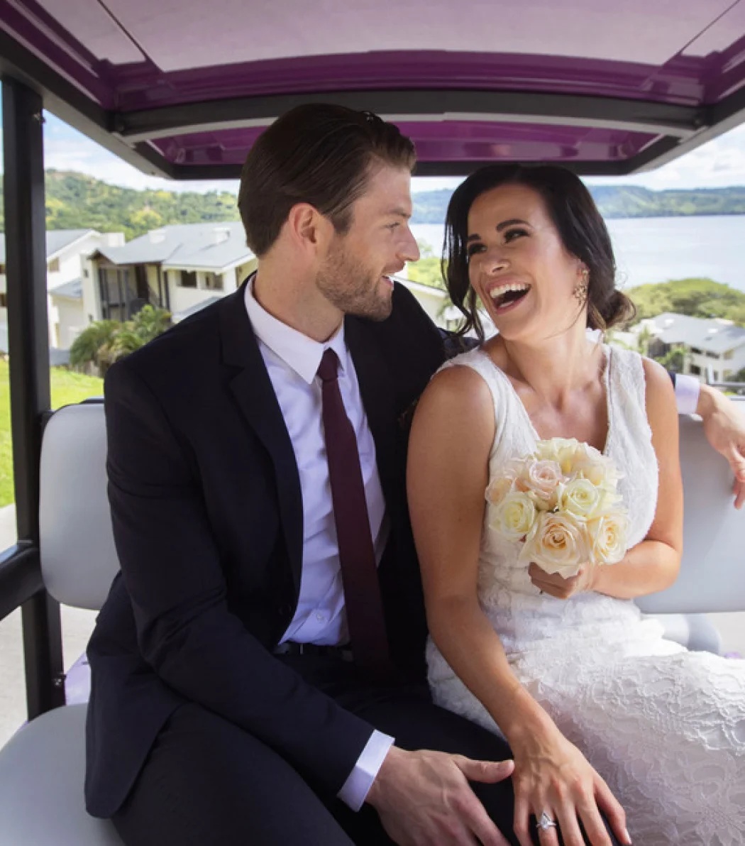 groom and bride at Planet Hollywood Costa Rica
