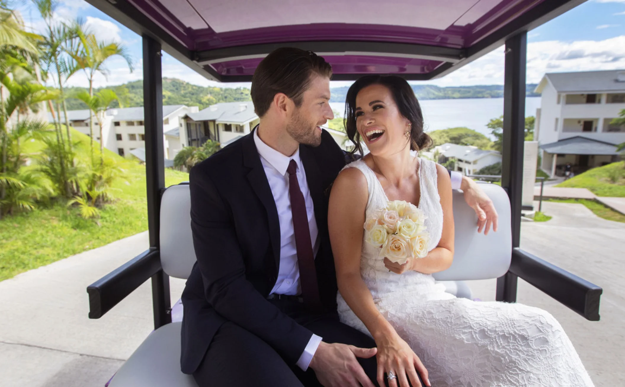 groom and bride at Planet Hollywood Costa Rica