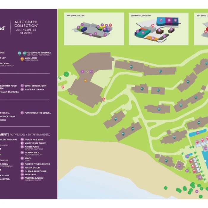 map of Planet Hollywood Costa Rica resort