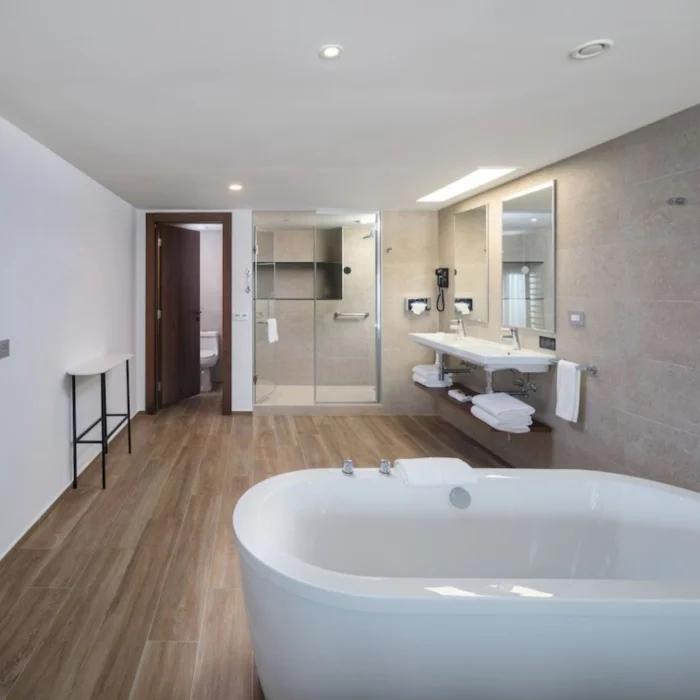 bathroom of suite at Hotel Riu Montego Bay