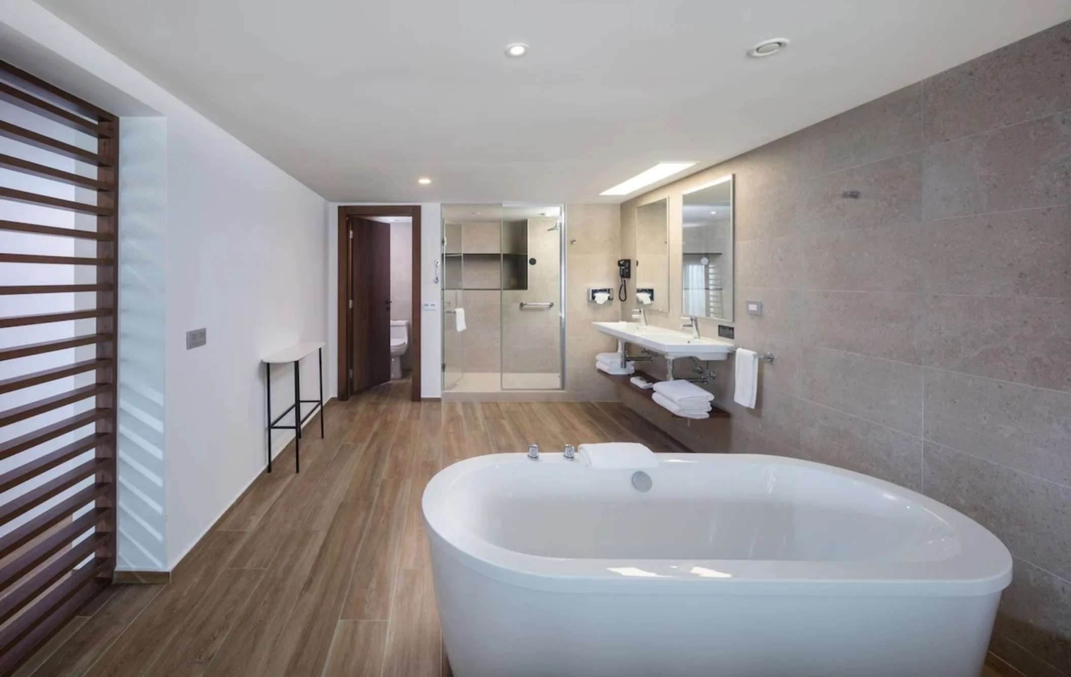bathroom of suite at Hotel Riu Montego Bay