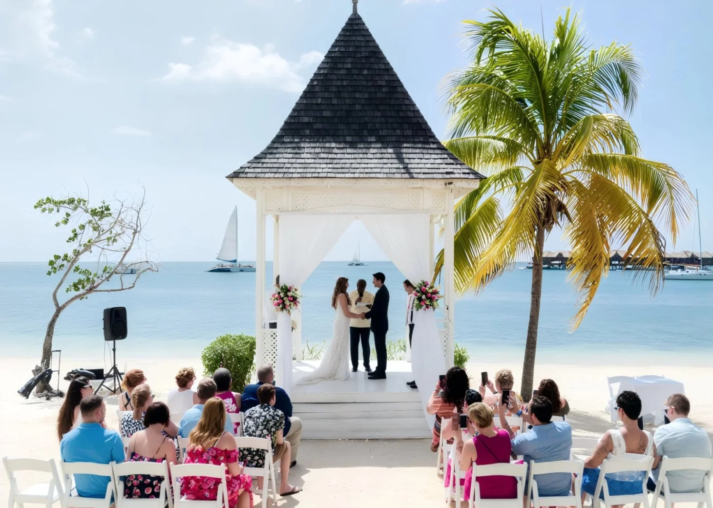 beach gazebo at Hotel Riu Montego Bay