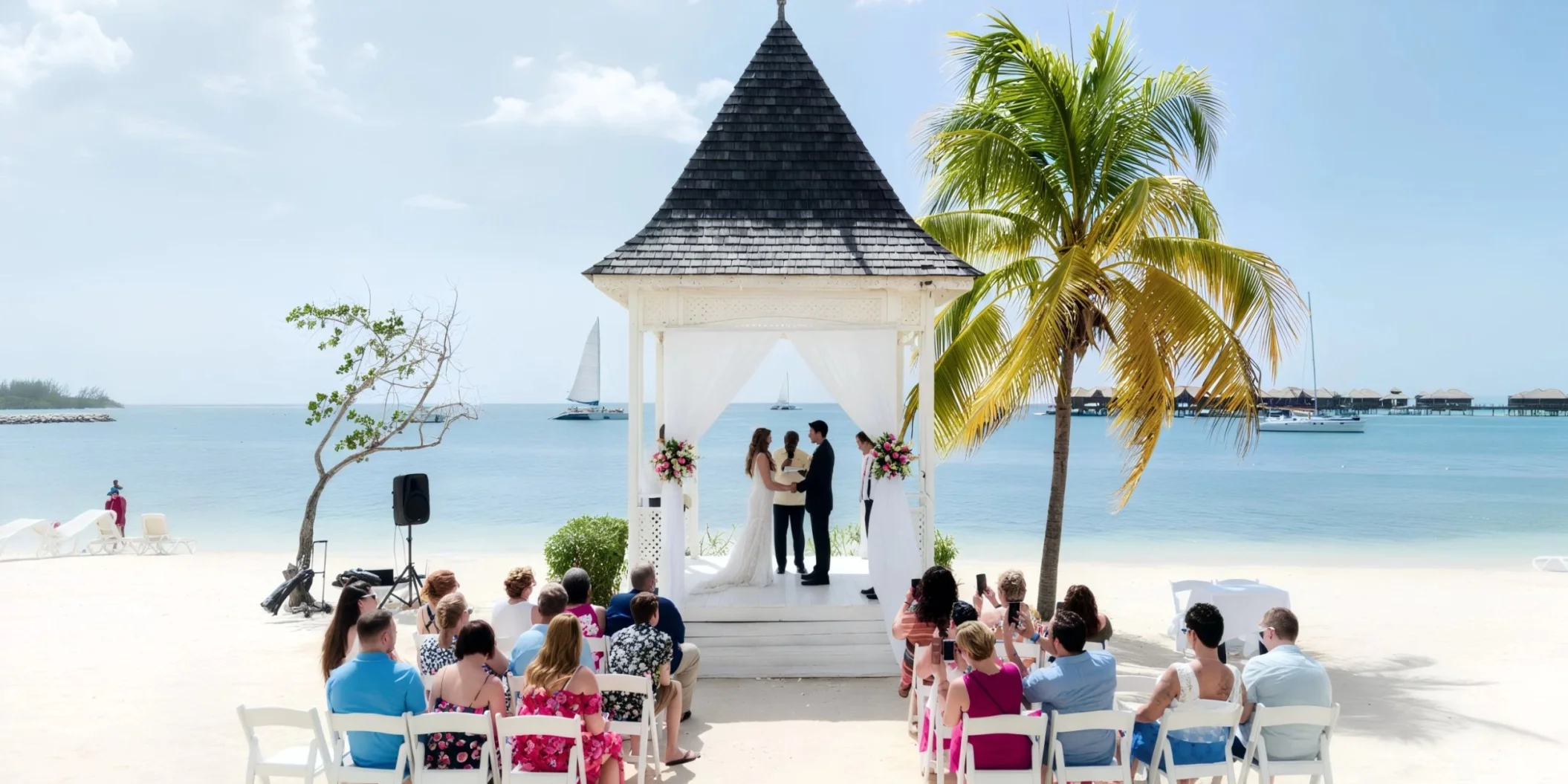 beach gazebo at Hotel Riu Montego Bay