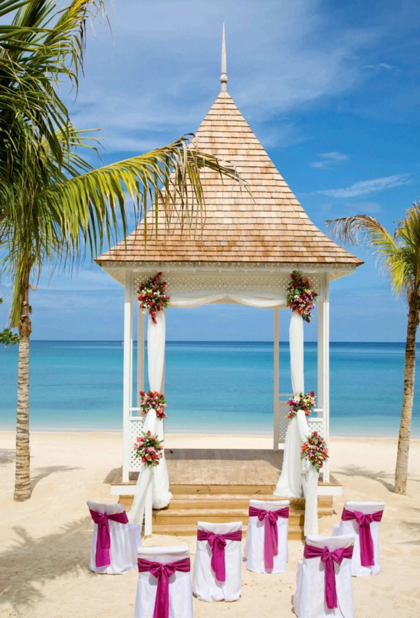 beach gazebo venue at Hotel Riu Montego Bay