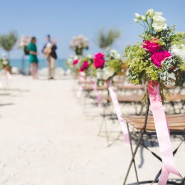 Beach wedding decor Riu Jamaica