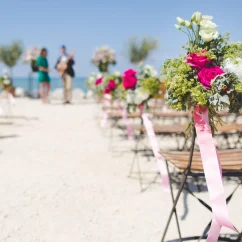Beach wedding decor Riu Jamaica