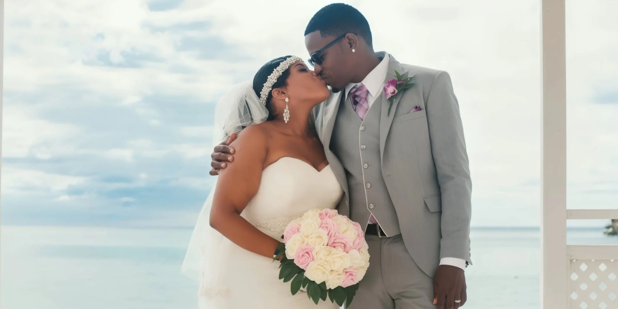 bride and groom at Hotel Riu Montego Bay