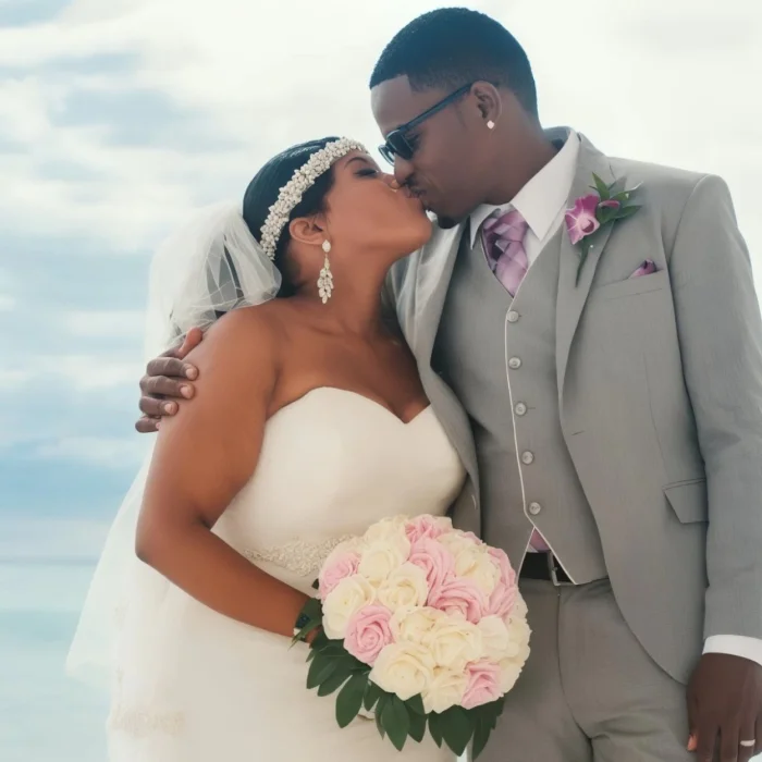 bride and groom at Hotel Riu Montego Bay