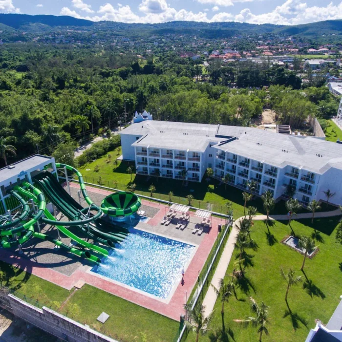 waterslides at Hotel Riu Montego Bay
