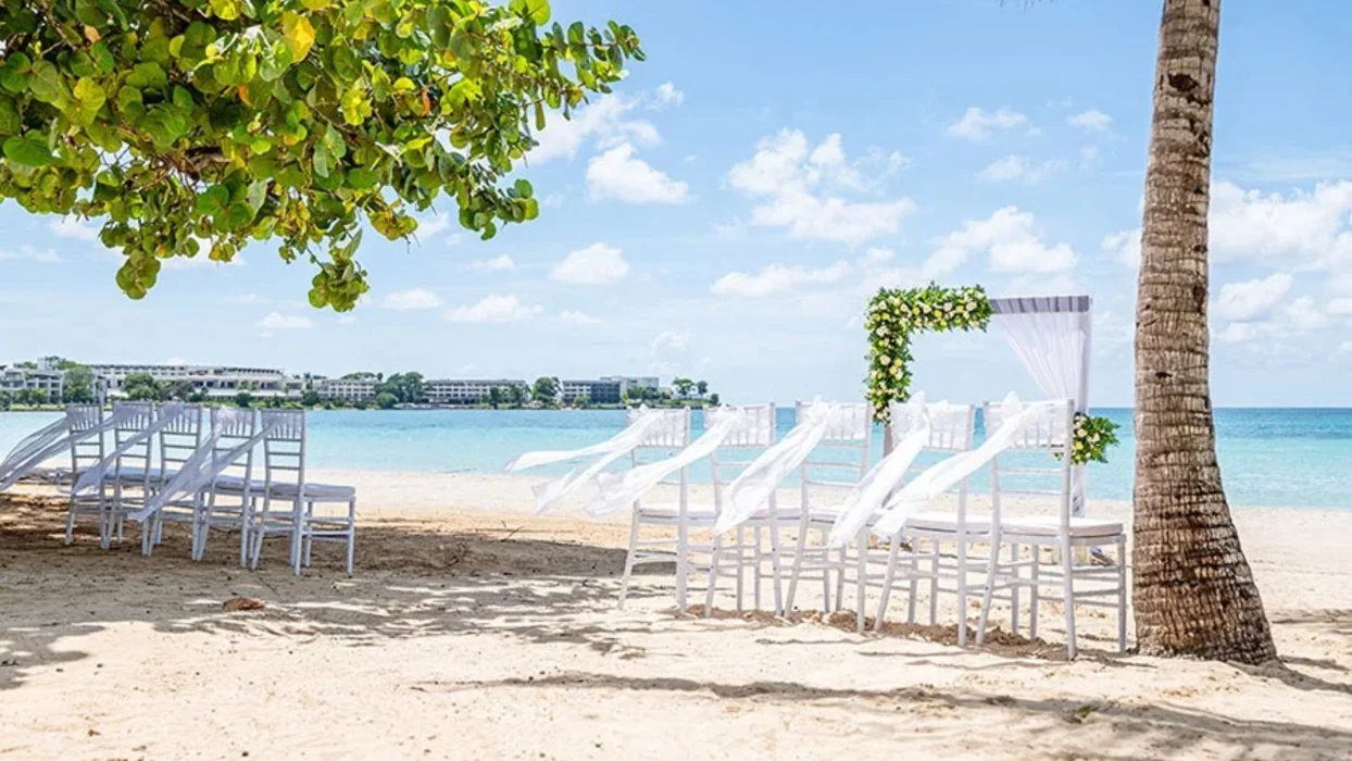 beach venue at Riu Palace Tropical Bay