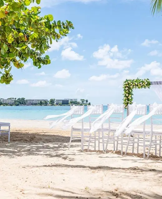 beach venue at Riu Palace Tropical Bay