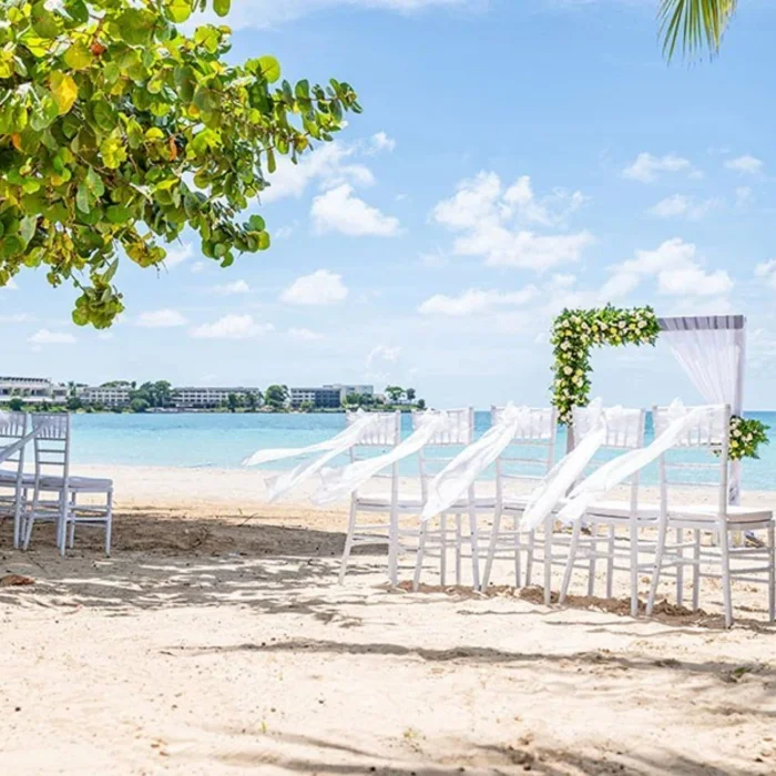 beach venue at Riu Palace Tropical Bay